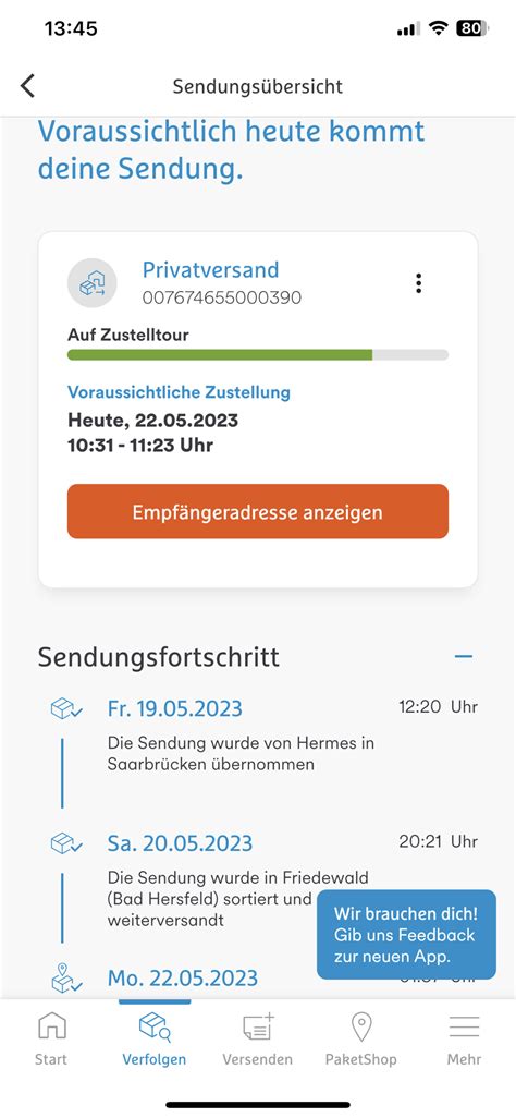 zustellung hermes nicht zuhause